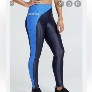 SoulCycle Blue and Black Performance Leggings koral
